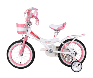 RoyalBaby Girls Kids Bike 16" White for 4-7 Years Old Jenny Girls Bike