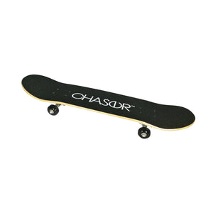 Chaser 31" Wooden Maple Skateboard(6120)-Floral Skull