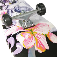 Load image into Gallery viewer, Chaser 31&quot; Wooden Maple Skateboard(6120)-Floral Skull