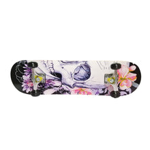 Load image into Gallery viewer, Chaser 31&quot; Wooden Maple Skateboard(6120)-Floral Skull