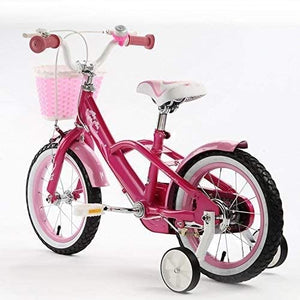 RoyalBaby Kids Bike 12" Pink for 2-5 Years Old Mermaid Bike
