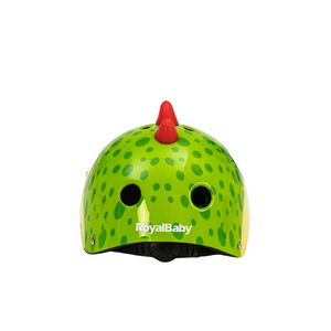 RoyalBaby Rawr Dino Helmet Skate Scooter Bike Helmet for Kids (FUJ-103) -Green