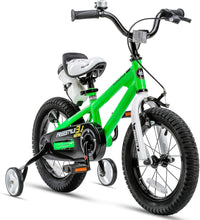 Load image into Gallery viewer, RoyalBaby Kids Bike 12&quot; Green for 2-5 Years Old BMX Freestyle