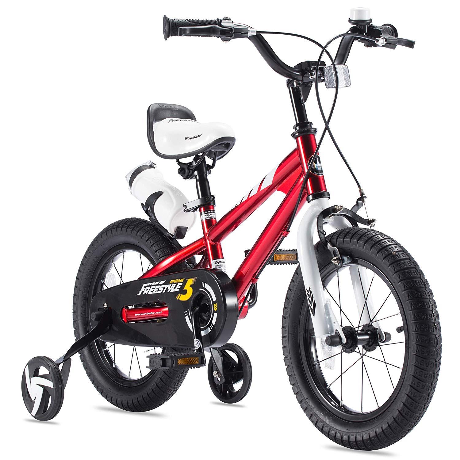 RoyalBaby Kids Bike 16 Red for 4 7 Years Old BMX Freestyle