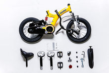 Load image into Gallery viewer, RoyalBaby Kids Bike 16&quot; Yellow for 4-7 Years Old Flying Bear Full Suspension Bike