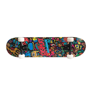 Chaser 31" Display Wooden Skateboard (E123) -Doodle