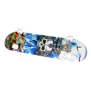 Chaser 31" Wooden Maple Skateboard (E124)- Skull