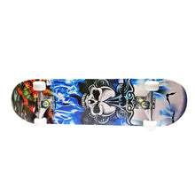 Load image into Gallery viewer, Chaser 31&quot; Wooden Maple Skateboard (E124)- Skull