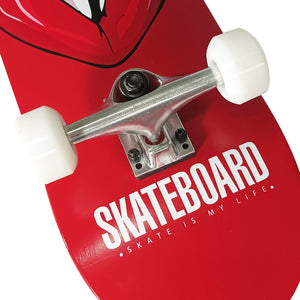 Chaser 31" Wooden Maple Skateboard (E066) -Red Lips
