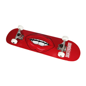 Chaser 31" Wooden Maple Skateboard (E066) -Red Lips