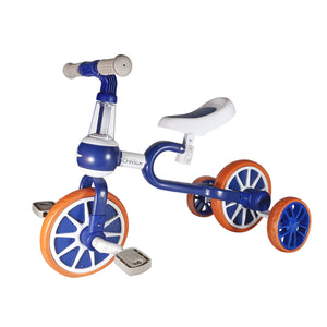 Chaser 3 in 1 Trike Bike for Toddlers 18 Months to 4 Years Old (HD-100B)-Navy Blue/White