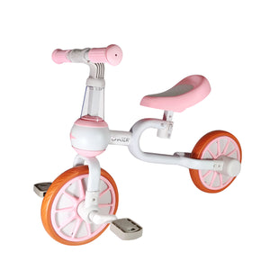 Chaser 3 in 1 Trike Bike for Toddlers 18 Months to 4 Years Old (HD-100B)-Pink/White