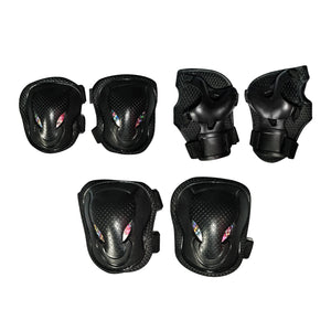 Chaser Kids Advanced Arm Knee Wrist Protectors for Skate Scooter Bike Black