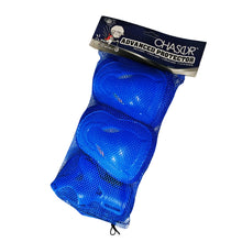 Load image into Gallery viewer, Chaser Kids Advanced Arm Knee Wrist Protectors for Skate Scooter Bike Blue