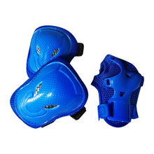 Load image into Gallery viewer, Chaser Kids Advanced Arm Knee Wrist Protectors for Skate Scooter Bike Blue