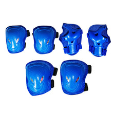 Load image into Gallery viewer, Chaser Kids Advanced Arm Knee Wrist Protectors for Skate Scooter Bike Blue