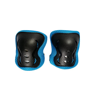 Chaser Kids Protector Set Arm Knee Wrist Protector Set for Scooter Bike -Black/Blue