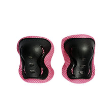 Load image into Gallery viewer, Chaser Kids Protector Set Arm Knee Wrist Protector Set for Scooter Bike -Black/Pink