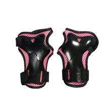 Load image into Gallery viewer, Chaser Kids Protector Set Arm Knee Wrist Protector Set for Scooter Bike -Black/Pink