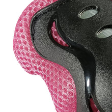 Load image into Gallery viewer, Chaser Kids Protector Set Arm Knee Wrist Protector Set for Scooter Bike -Black/Pink