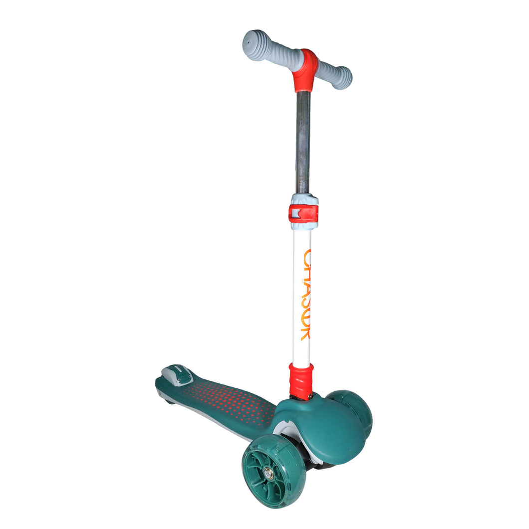 Chaser Pop Dots Folding Scooter (5939)-Teal Green