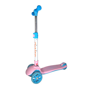 Chaser Pop Dots Folding Scooter (5939)-Pastel Pink