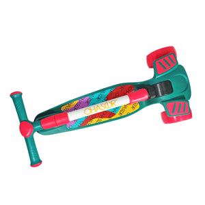 Chaser Rainbow Blast Folding Scooter (S808)- Teal Green