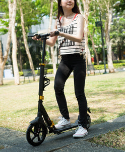 Chaser X1 Manual Kick Scooter-Black/Gold