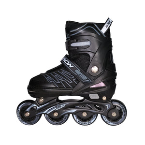 PA Papaison Adjustable Inline Roller Skates (E030) Medium/Large/XLarge - Black