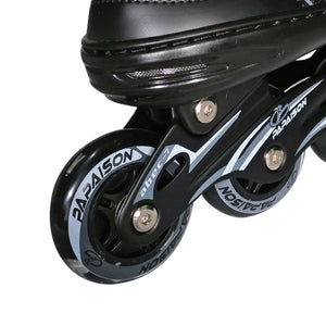 PA Papaison Adjustable Inline Roller Skates (E030) Medium/Large/XLarge - Black