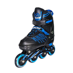 PA Papaison Adjustable Inline Roller Skates (E030) Medium/Large/XLarge - Blue