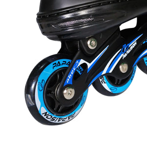 PA Papaison Adjustable Inline Roller Skates (E030) Medium/Large/XLarge - Blue