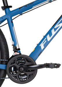 Fusion Forge Hydraulic Alloy Mountain Bike 27.5" or 29" in Matte Blue Silver