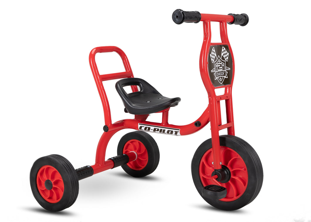 Chaser Bike with Sidecar for Kids 1 in 1 Co-Pilot Trike(E065-HQBB-5189)-Red