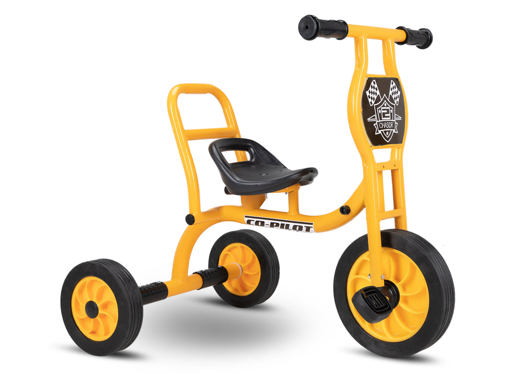 Chaser Bike with Sidecar for Kids 1 in 1 Co-Pilot Trike(E065-HQBB-5189)-Yellow