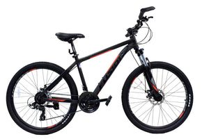 Fusion Force Alloy 26"/27.5"/29"-Matte Black/Red