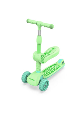 RoyalBaby Chipmunk 2 in 1 Toddler Kids Scooter w/ Seat (CM-S2)-Green