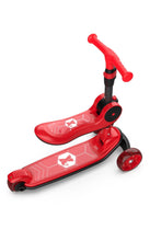 Load image into Gallery viewer, RoyalBaby 2 in 1 Scooter for Toddler 3 Wheels w/ Seat Kids Scooter X-Series (089)-Black/Red