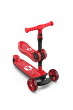 Load image into Gallery viewer, RoyalBaby 2 in 1 Scooter for Toddler 3 Wheels w/ Seat Kids Scooter X-Series (089)-Black/Red