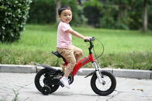 RoyalBaby Kids Bike 16" Red for 4-7 Years Old Flying Bear Full Suspension Bike