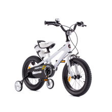 Load image into Gallery viewer, RoyalBaby Kids Bike 14&quot; White for 3-6 Years Old BMX Freestyle