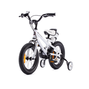 RoyalBaby Kids Bike 14" White for 3-6 Years Old BMX Freestyle