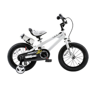 RoyalBaby Kids Bike 12" White for 2-5 Years Old BMX Freestyle