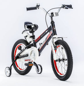 RoyalBaby Kids Bike 16" Black for 4-7 Years Old Space No. 1 Aluminum Kids Bike