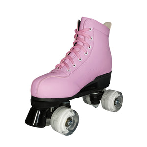 Squad Skates Mellow Roller Skates for Teens Adult with LED Wheels (F-675) EU35/US5 to EU41/US9.5 -Pink