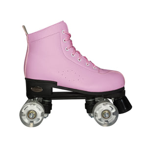 Squad Skates Mellow Roller Skates for Teens Adult with LED Wheels (F-675) EU35/US5 to EU41/US9.5 -Pink
