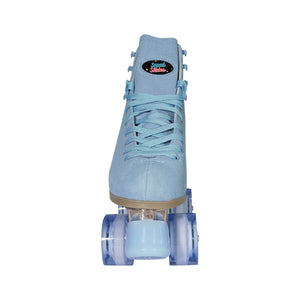 Squad Skates Vibe Suede Roller Skates 4 Wheels EU35.5/US6 to EU44/US12 in Lavender Blue