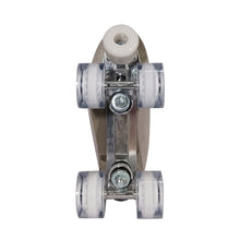 Load image into Gallery viewer, Squad Skates Vibe Suede Roller Skates 4 Wheels EU35.5/US6 to EU44/US12 in Silver Clear