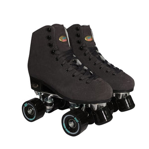 Squad Skates Vibe Suede Roller Skates 4 Wheels EU35.5/US6 to EU44/US12 in Smoke Grey/Gold