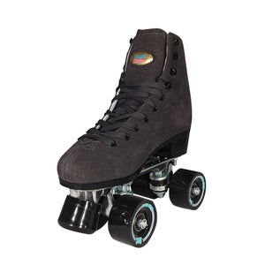 Squad Skates Vibe Suede Roller Skates 4 Wheels EU35.5/US6 to EU44/US12 in Smoke Grey/Gold